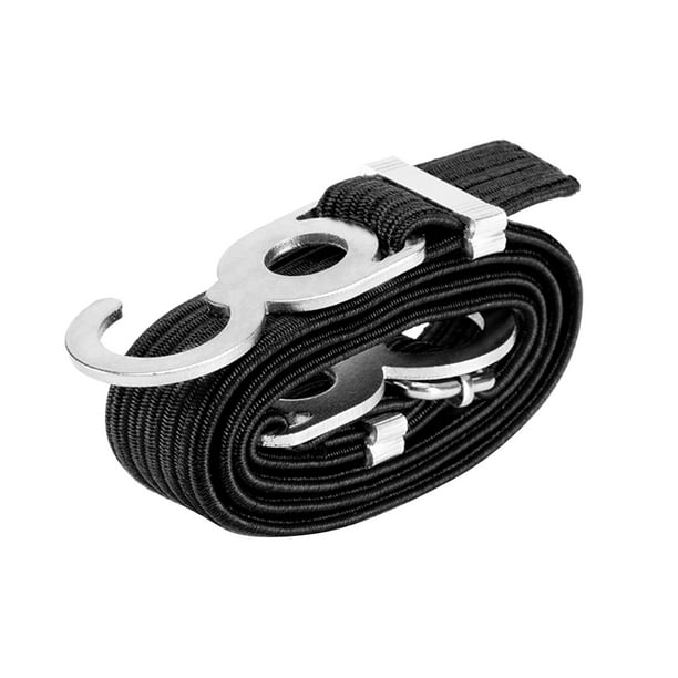 Black Rubber Battery Strap Band Elastic Straps Tie Down For Motorcycle Practical